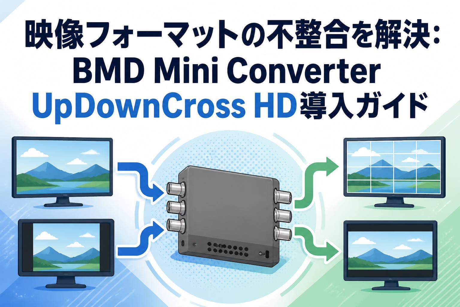 映像フォーマットの不整合を解決：BMD Mini Converter UpDownCross HD導入ガイド