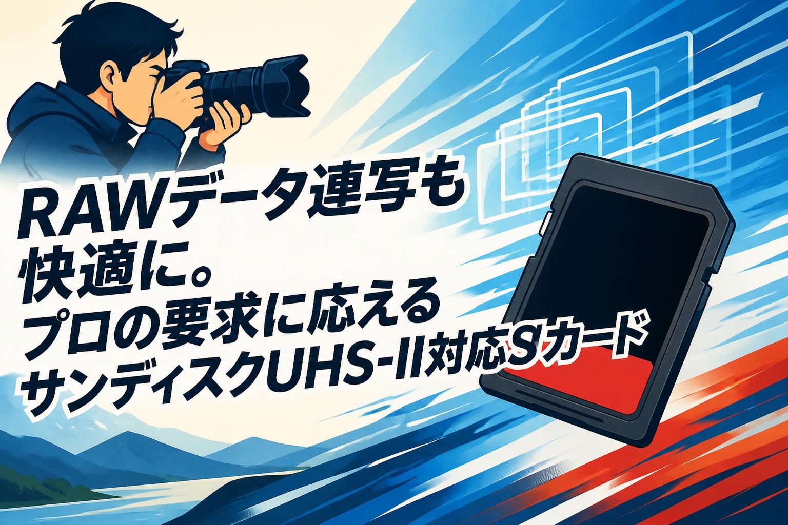 RAWデータ連写も快適に。プロの要求に応えるサンディスクUHS-II対応SDカード