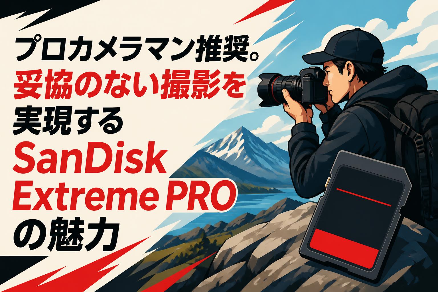 プロカメラマン推奨。妥協のない撮影を実現するSanDisk Extreme PROの魅力