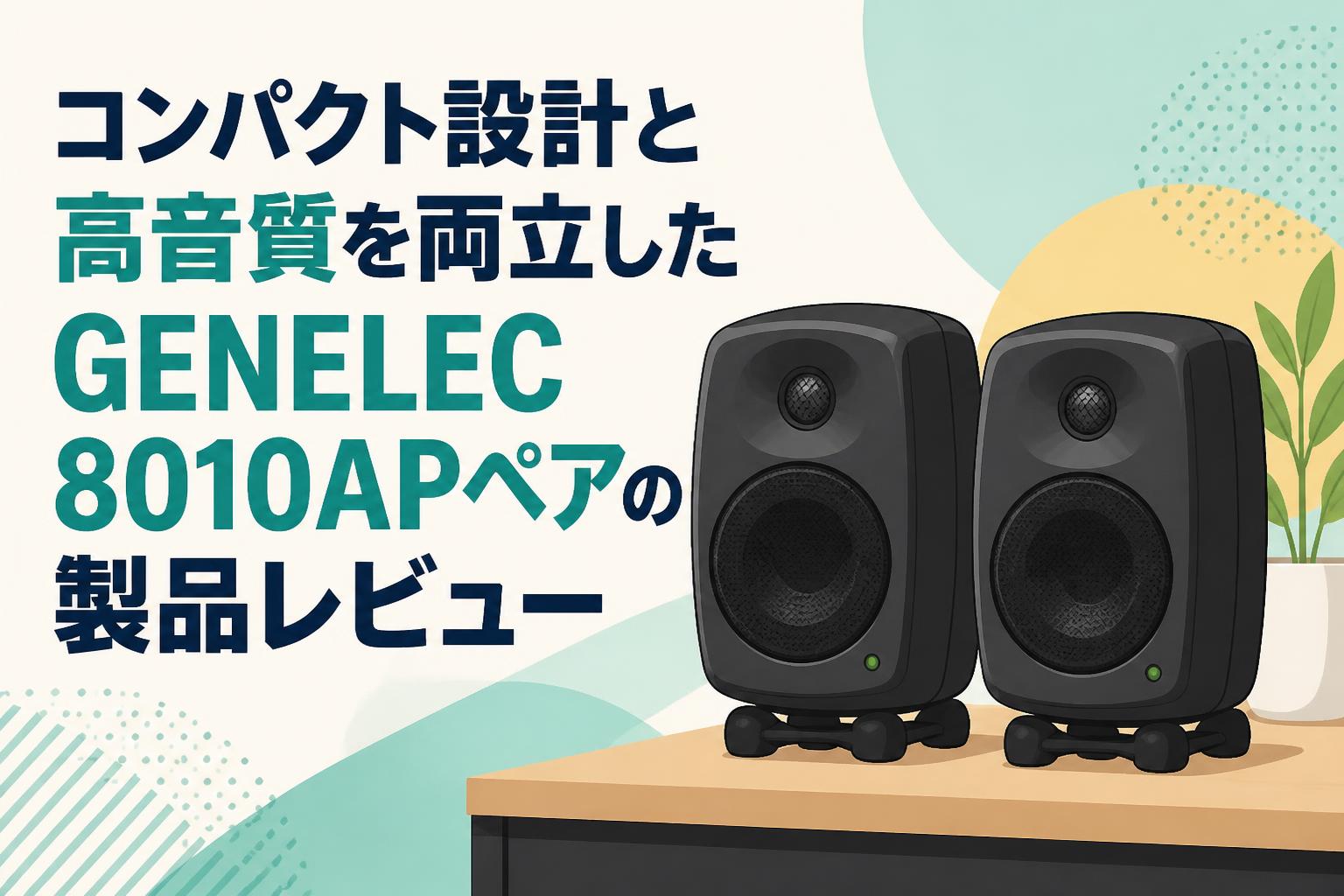 コンパクト設計と高音質を両立したGENELEC 8010APペアの製品レビュー