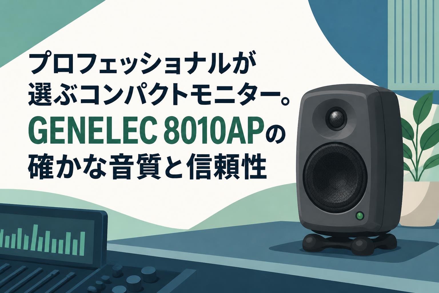 プロフェッショナルが選ぶコンパクトモニター。GENELEC 8010APの確かな音質と信頼性