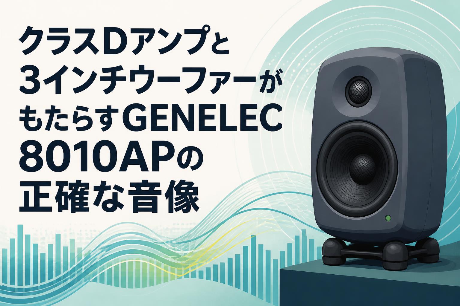 クラスDアンプと3インチウーファーがもたらすGENELEC 8010APの正確な音像