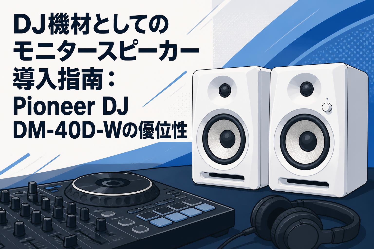 DJ機材としてのモニタースピーカー導入指南：Pioneer DJ DM-40D-Wの優位性