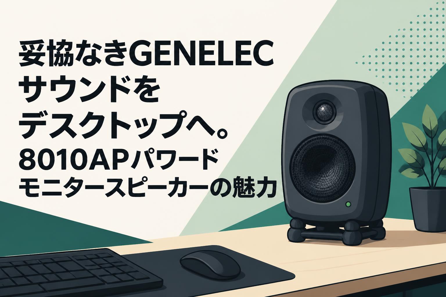妥協なきGENELECサウンドをデスクトップへ。8010APパワードモニタースピーカーの魅力