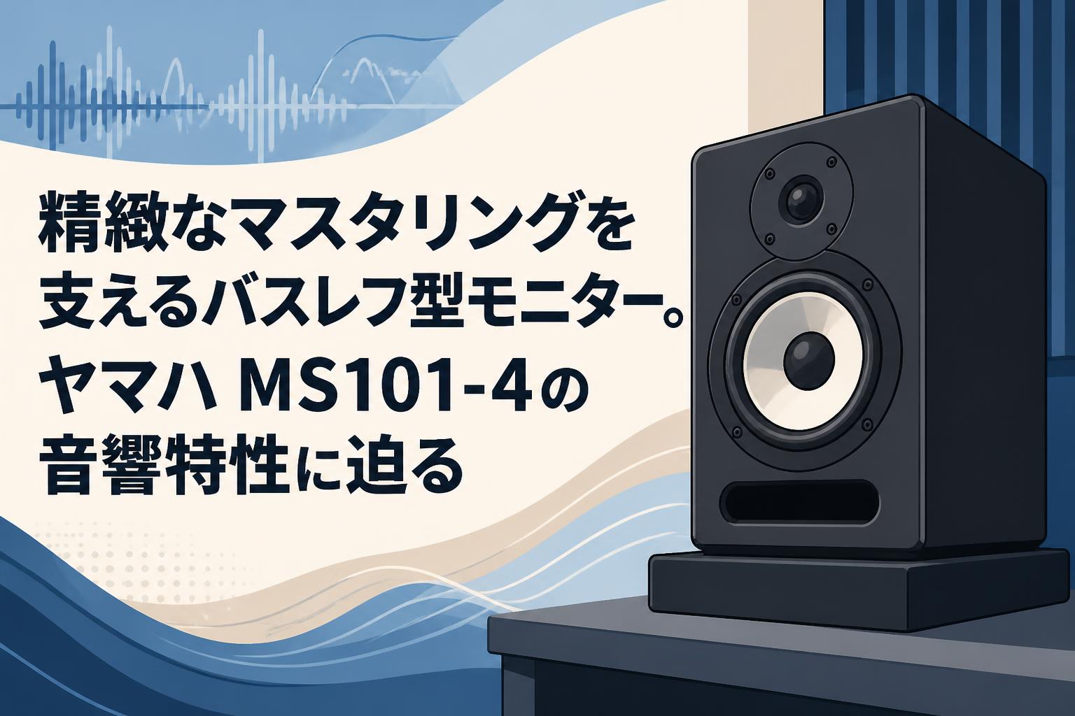 精緻なマスタリングを支えるバスレフ型モニター。ヤマハ MS101-4の音響特性に迫る