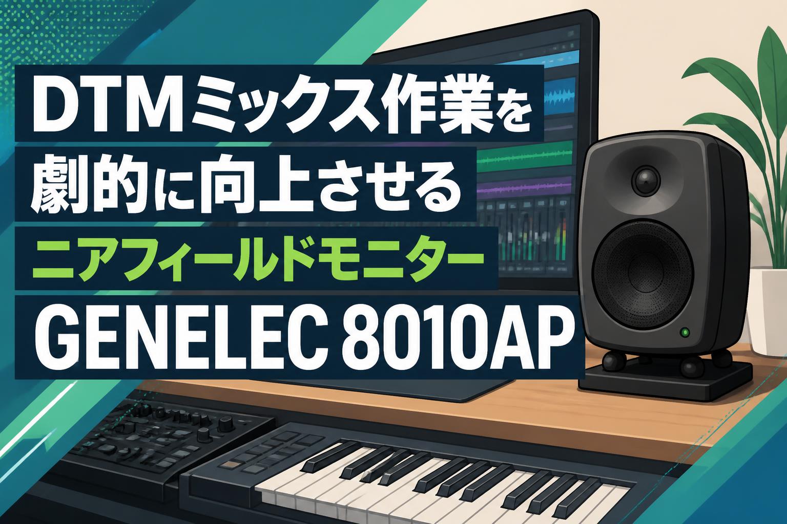 DTMミックス作業を劇的に向上させるニアフィールドモニターGENELEC 8010AP
