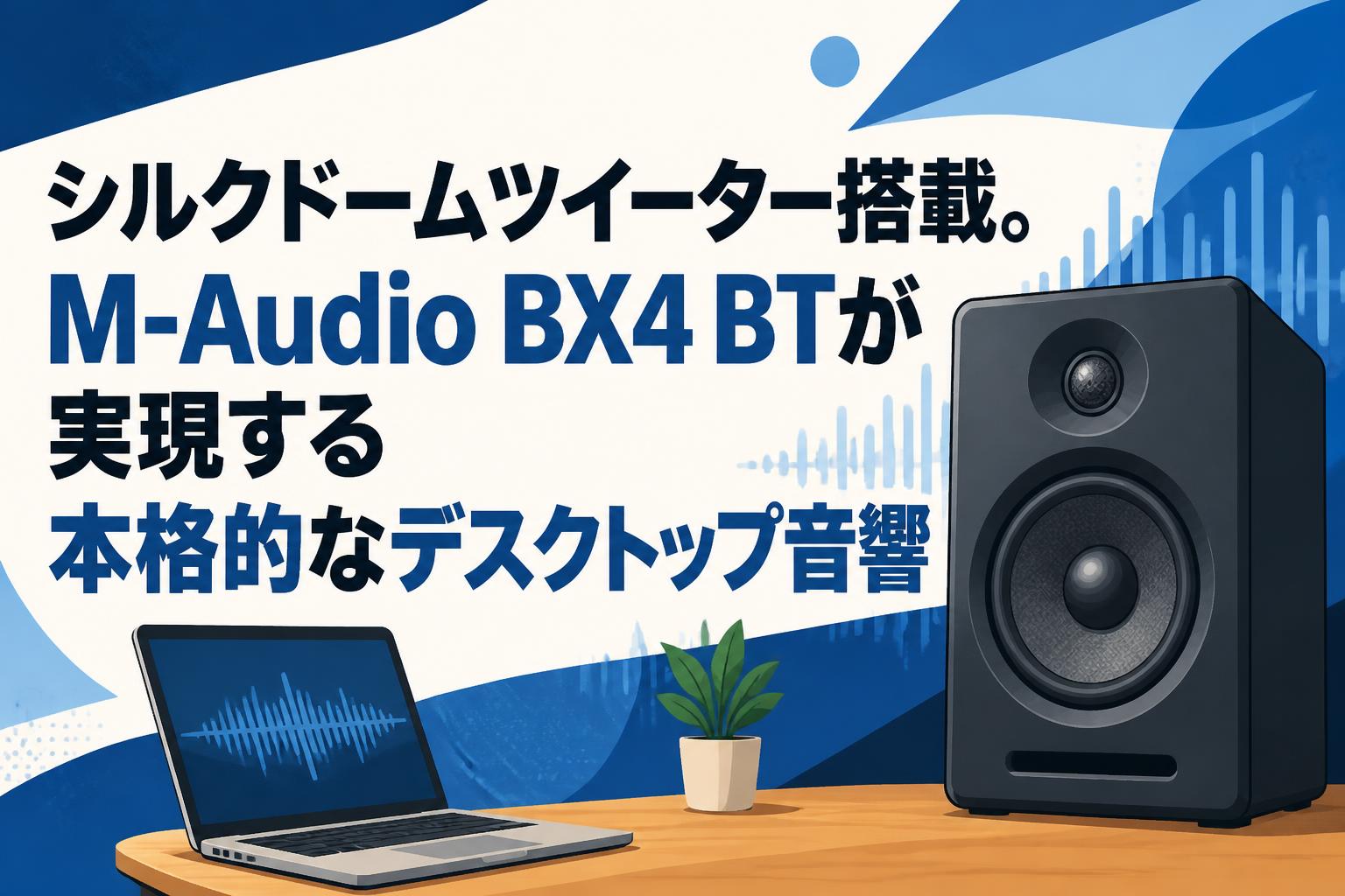 シルクドームツイーター搭載。M-Audio BX4 BTが実現する本格的なデスクトップ音響