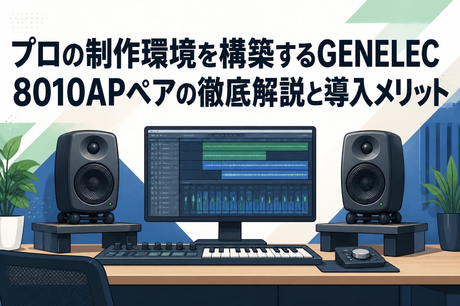プロの制作環境を構築するGENELEC 8010APペアの徹底解説と導入メリット