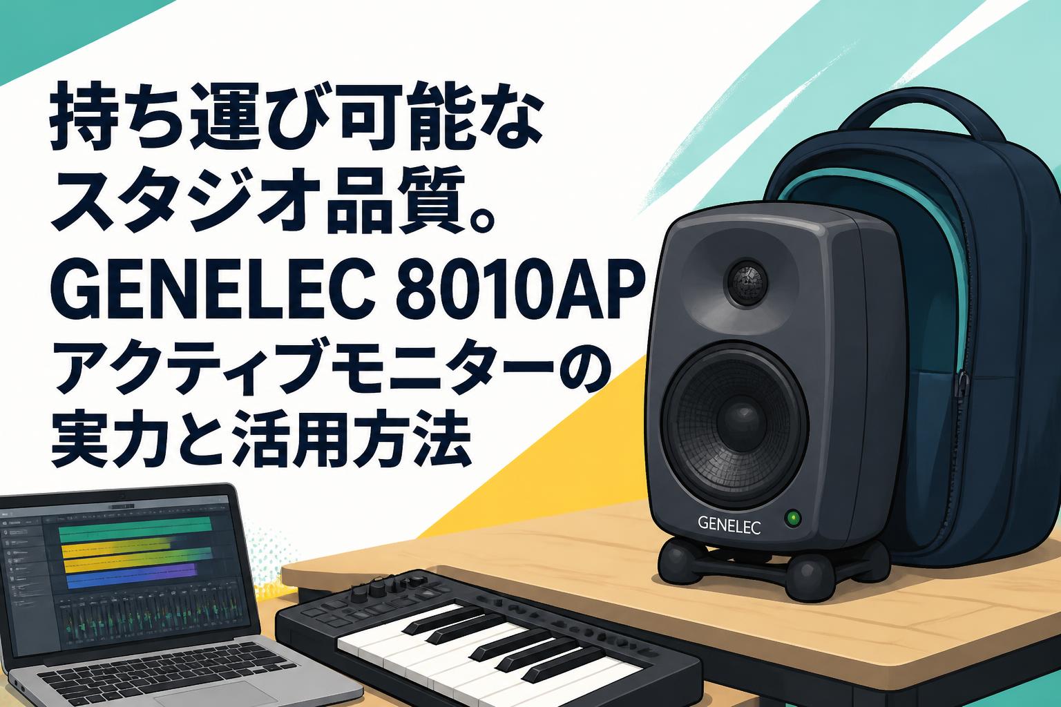 持ち運び可能なスタジオ品質。GENELEC 8010APアクティブモニターの実力と活用方法