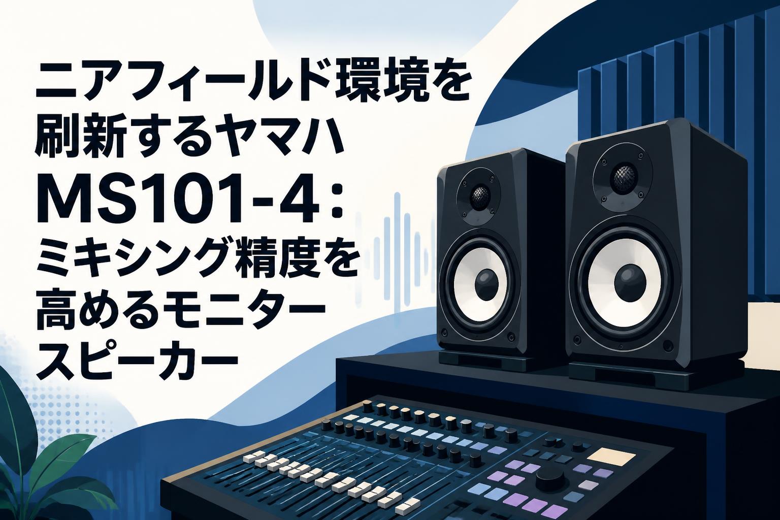 ニアフィールド環境を刷新するヤマハ MS101-4：ミキシング精度を高めるモニタースピーカー