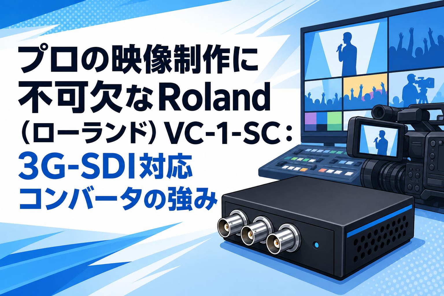 プロの映像制作に不可欠なRoland（ローランド）VC-1-SC：3G-SDI対応コンバータの強み