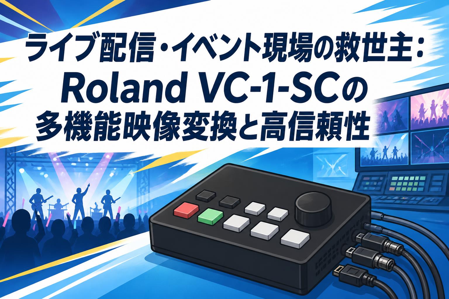 ライブ配信・イベント現場の救世主：Roland VC-1-SCの多機能映像変換と高信頼性