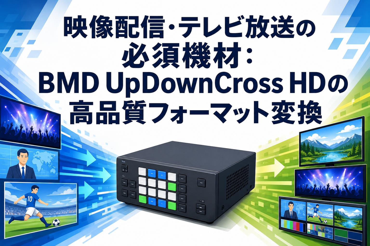 映像配信・テレビ放送の必須機材：BMD UpDownCross HDの高品質フォーマット変換