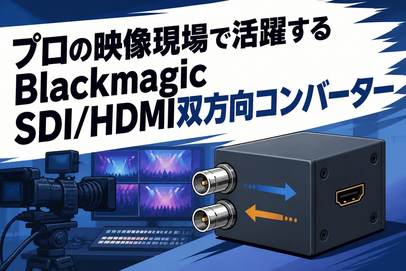 プロの映像現場で活躍するBlackmagic SDI/HDMI双方向コンバーター