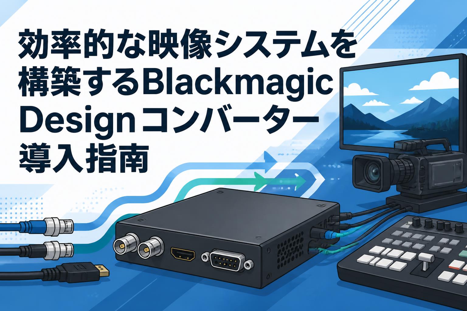 効率的な映像システムを構築するBlackmagic Designコンバーター導入指南