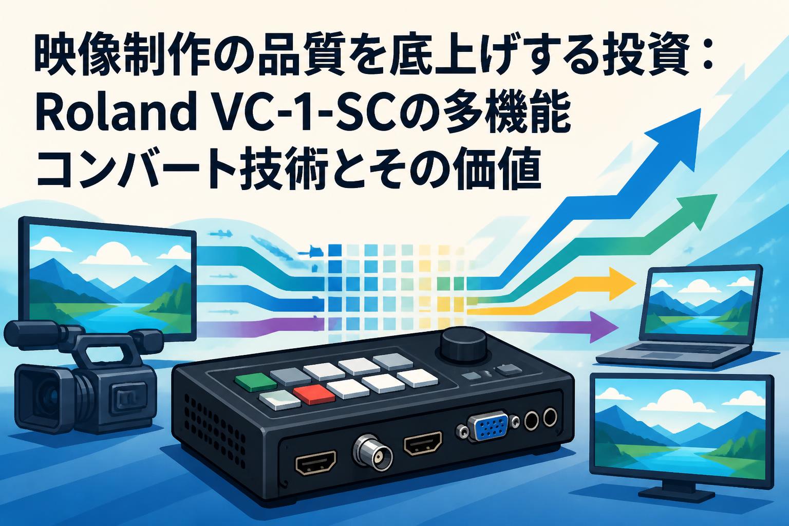 映像制作の品質を底上げする投資：Roland VC-1-SCの多機能コンバート技術とその価値