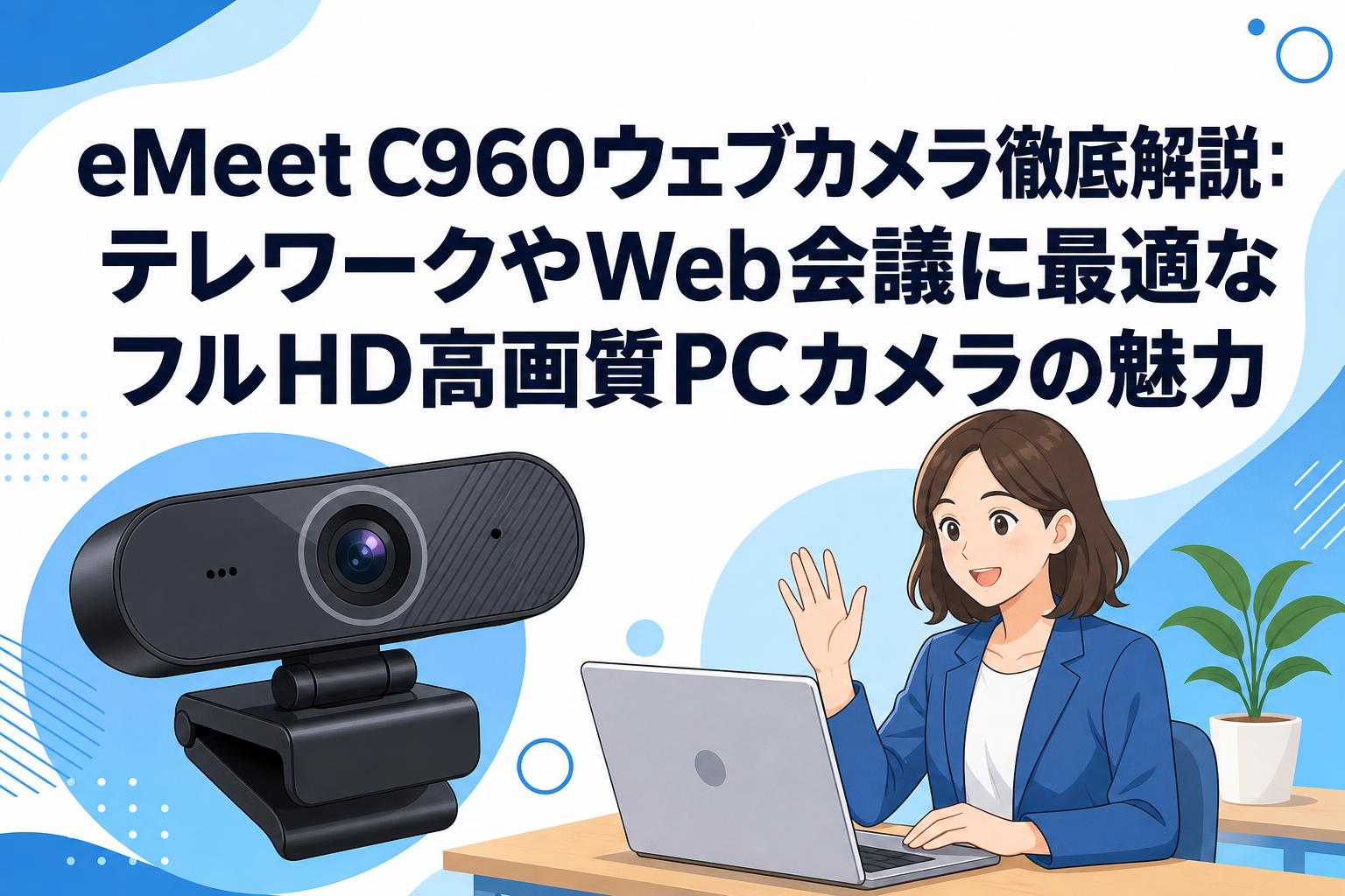 eMeet C960ウェブカメラ徹底解説：テレワークやWeb会議に最適なフルHD高画質PCカメラの魅力