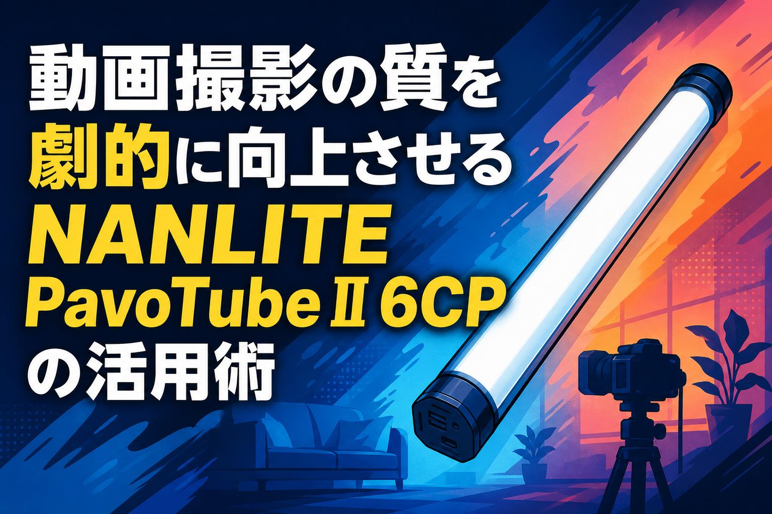 動画撮影の質を劇的に向上させるNANLITE PavoTube II 6CPの活用術
