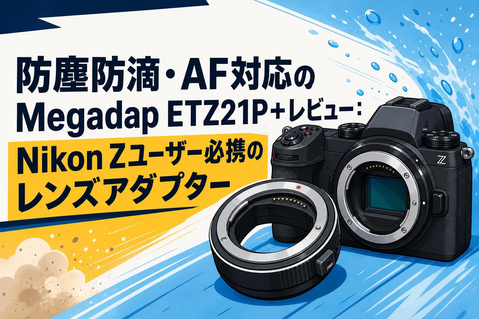 防塵防滴・AF対応のMegadap ETZ21P+レビュー：Nikon Zユーザー必携のレンズアダプター