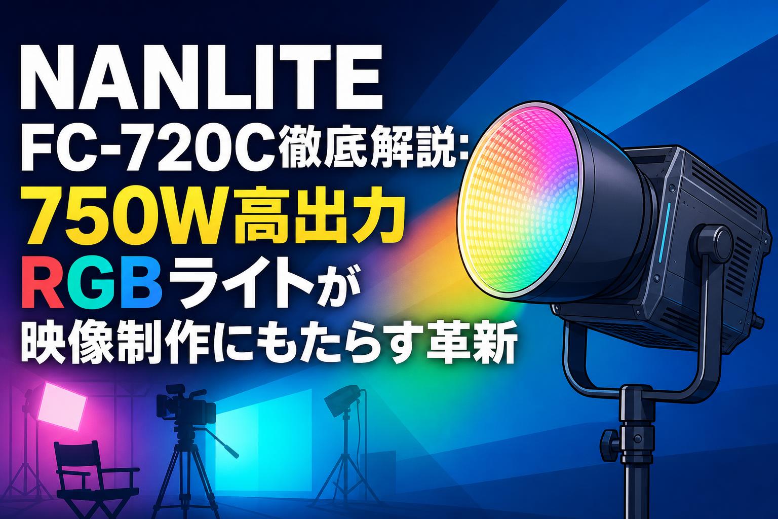 NANLITE FC-720C徹底解説：750W高出力RGBライトが映像制作にもたらす革新