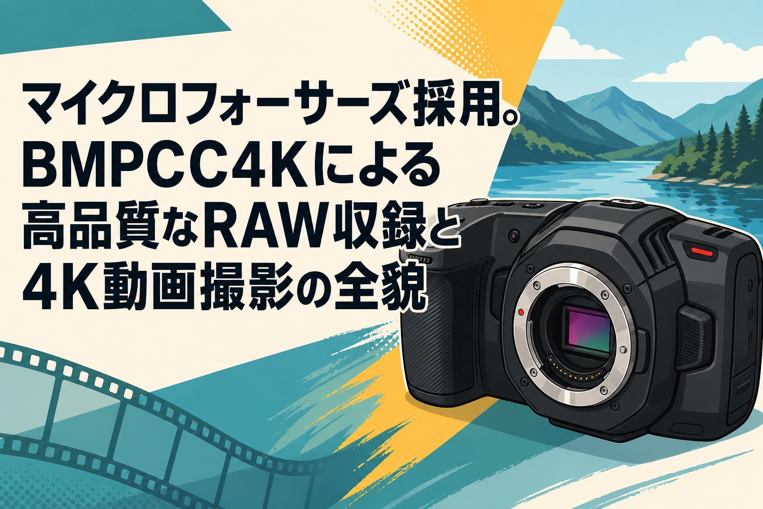 マイクロフォーサーズ採用。BMPCC4Kによる高品質なRAW収録と4K動画撮影の全貌