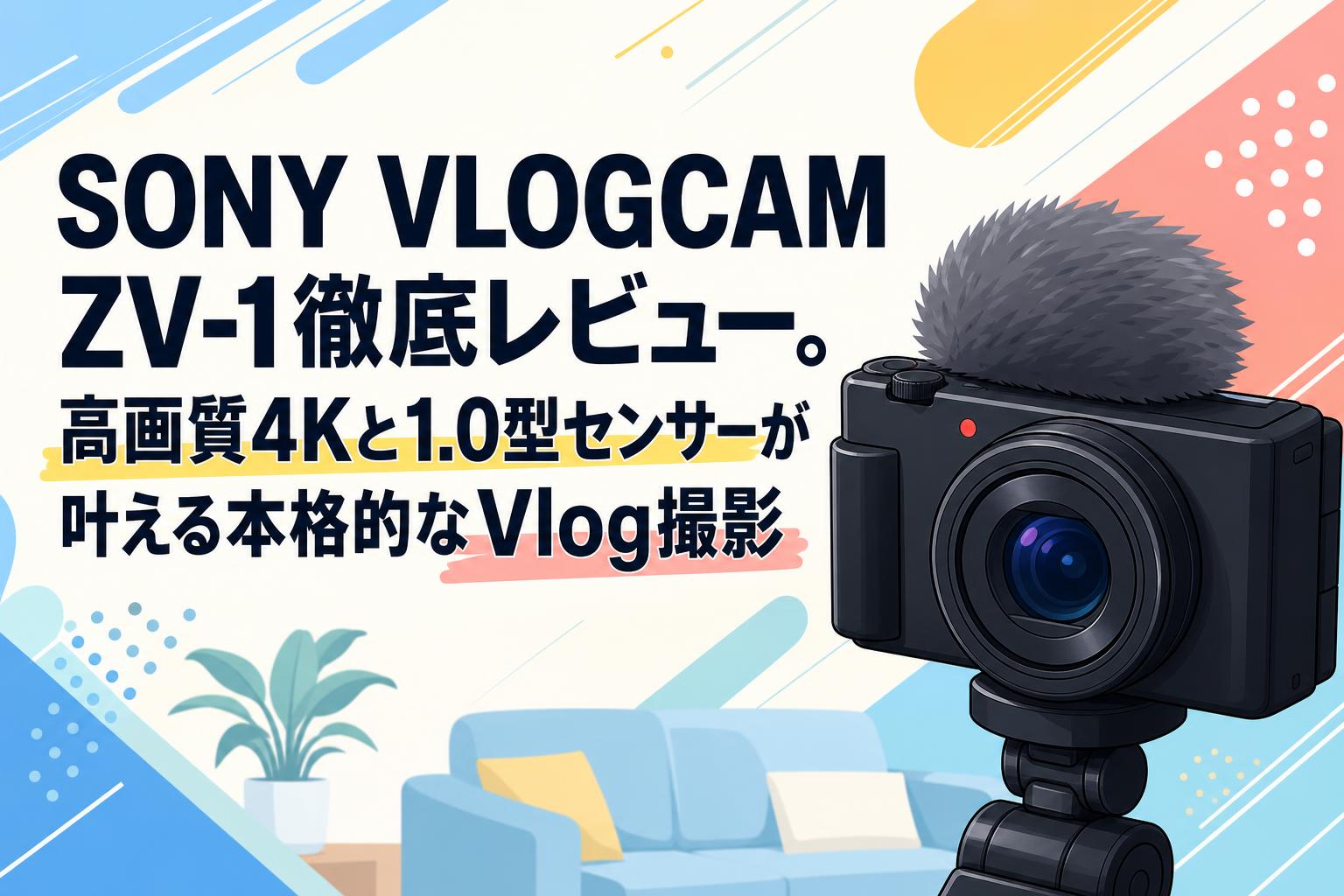 SONY VLOGCAM ZV-1徹底レビュー。高画質4Kと1.0型センサーが叶える本格的なVlog撮影