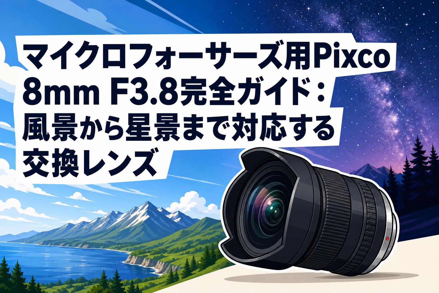 マイクロフォーサーズ用Pixco 8mm F3.8完全ガイド：風景から星景まで対応する交換レンズ