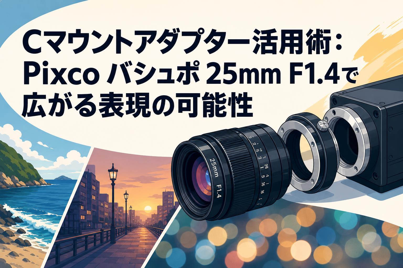 Cマウントアダプター活用術：Pixco バシュポ 25mm F1.4で広がる表現の可能性
