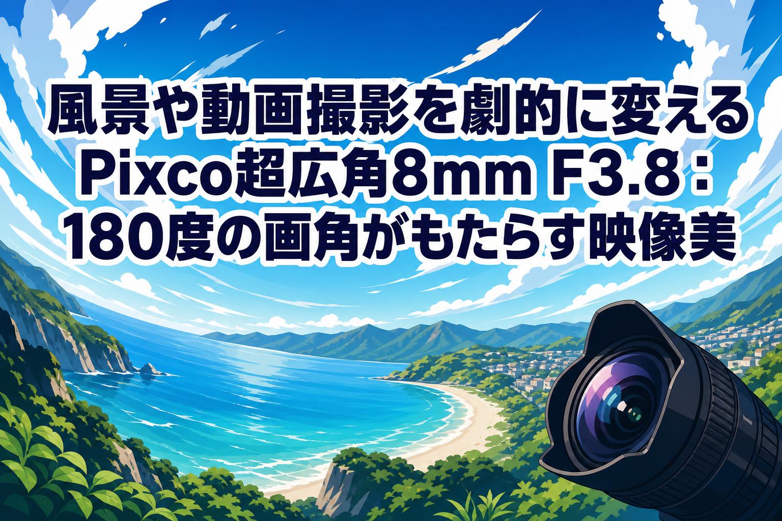 風景や動画撮影を劇的に変えるPixco超広角8mm F3.8：180度の画角がもたらす映像美
