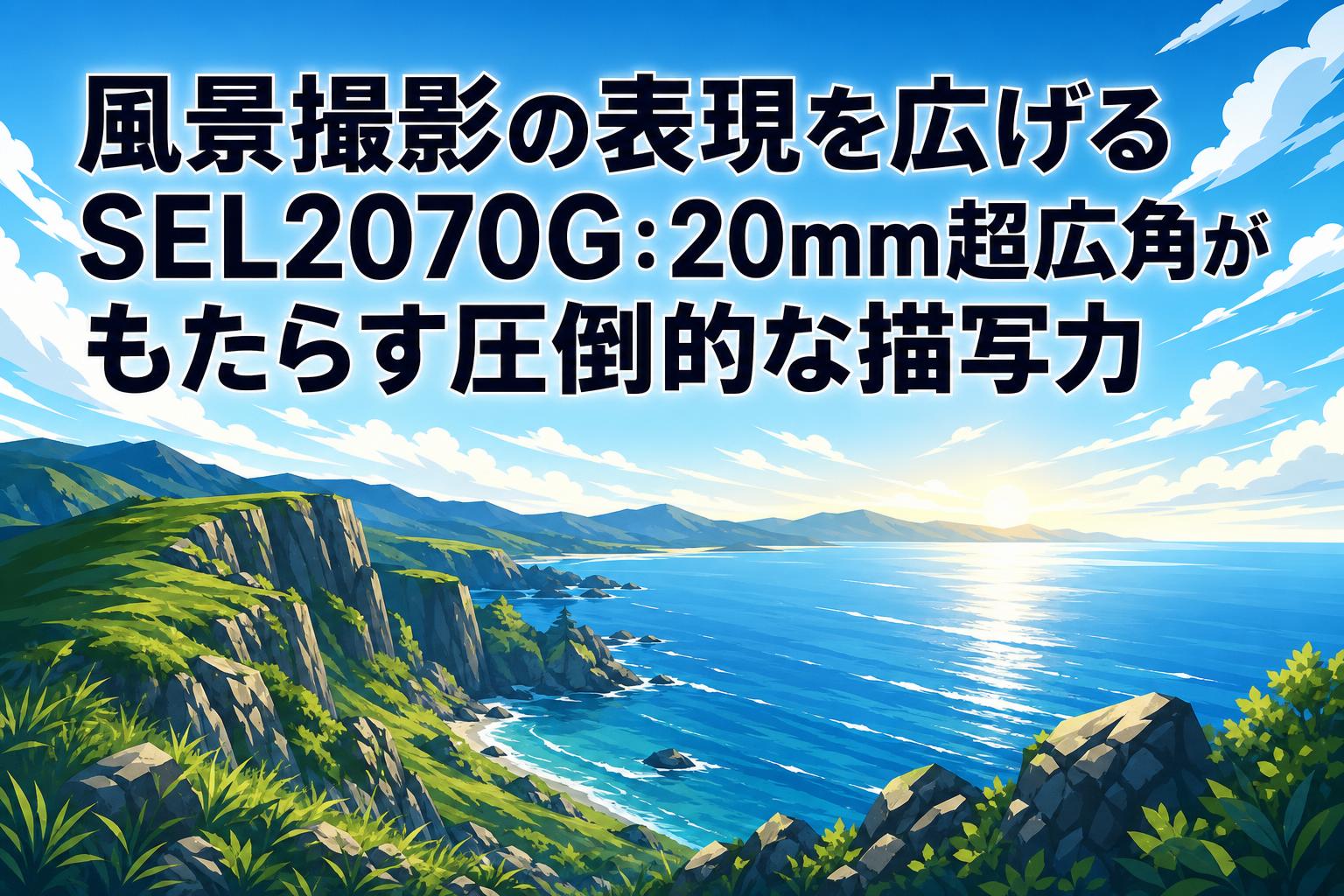 風景撮影の表現を広げるSEL2070G：20mm超広角がもたらす圧倒的な描写力