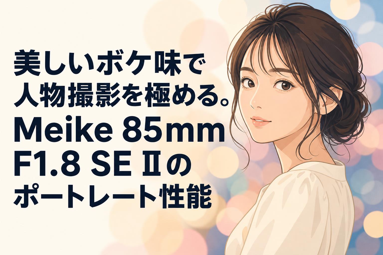 美しいボケ味で人物撮影を極める。Meike 85mm F1.8 SE IIのポートレート性能
