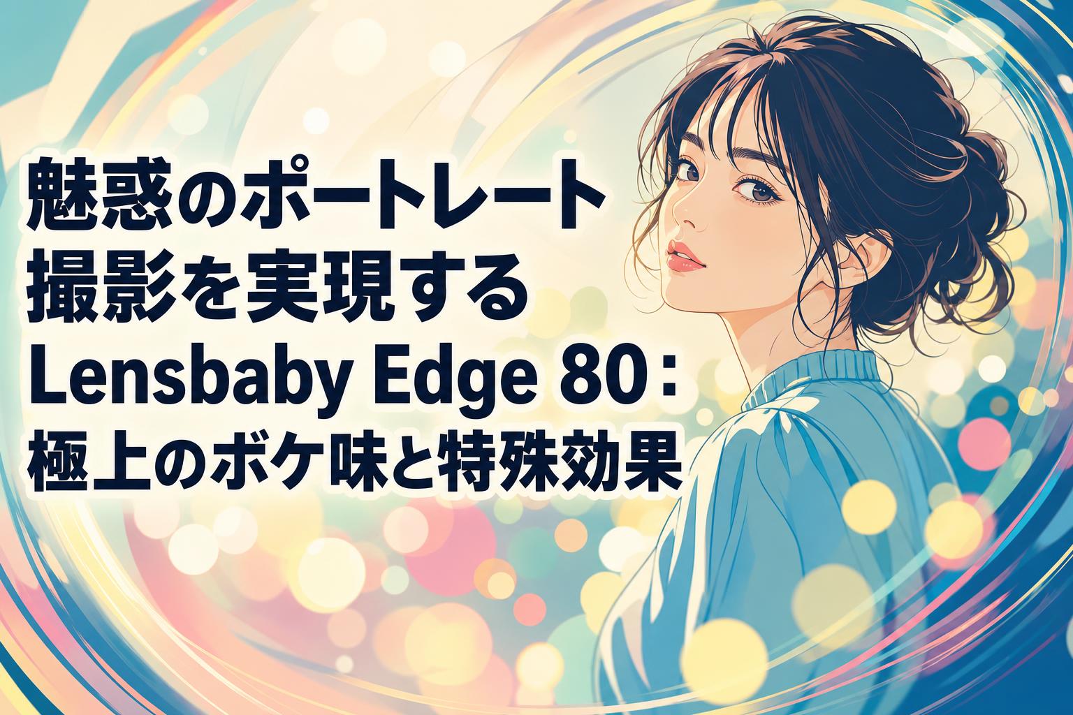 魅惑のポートレート撮影を実現するLensbaby Edge 80：極上のボケ味と特殊効果