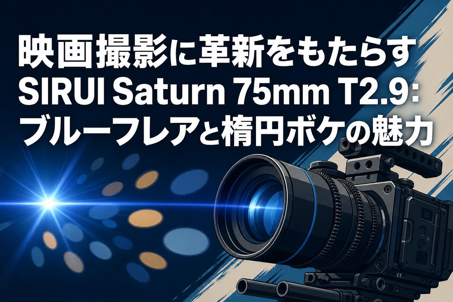 映画撮影に革新をもたらすSIRUI Saturn 75mm T2.9：ブルーフレアと楕円ボケの魅力