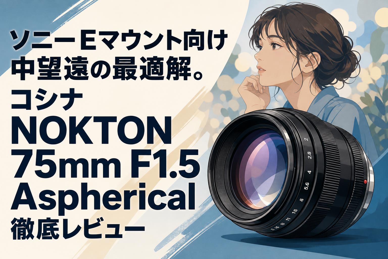 ソニーEマウント向け中望遠の最適解。コシナ NOKTON 75mm F1.5 Aspherical徹底レビュー