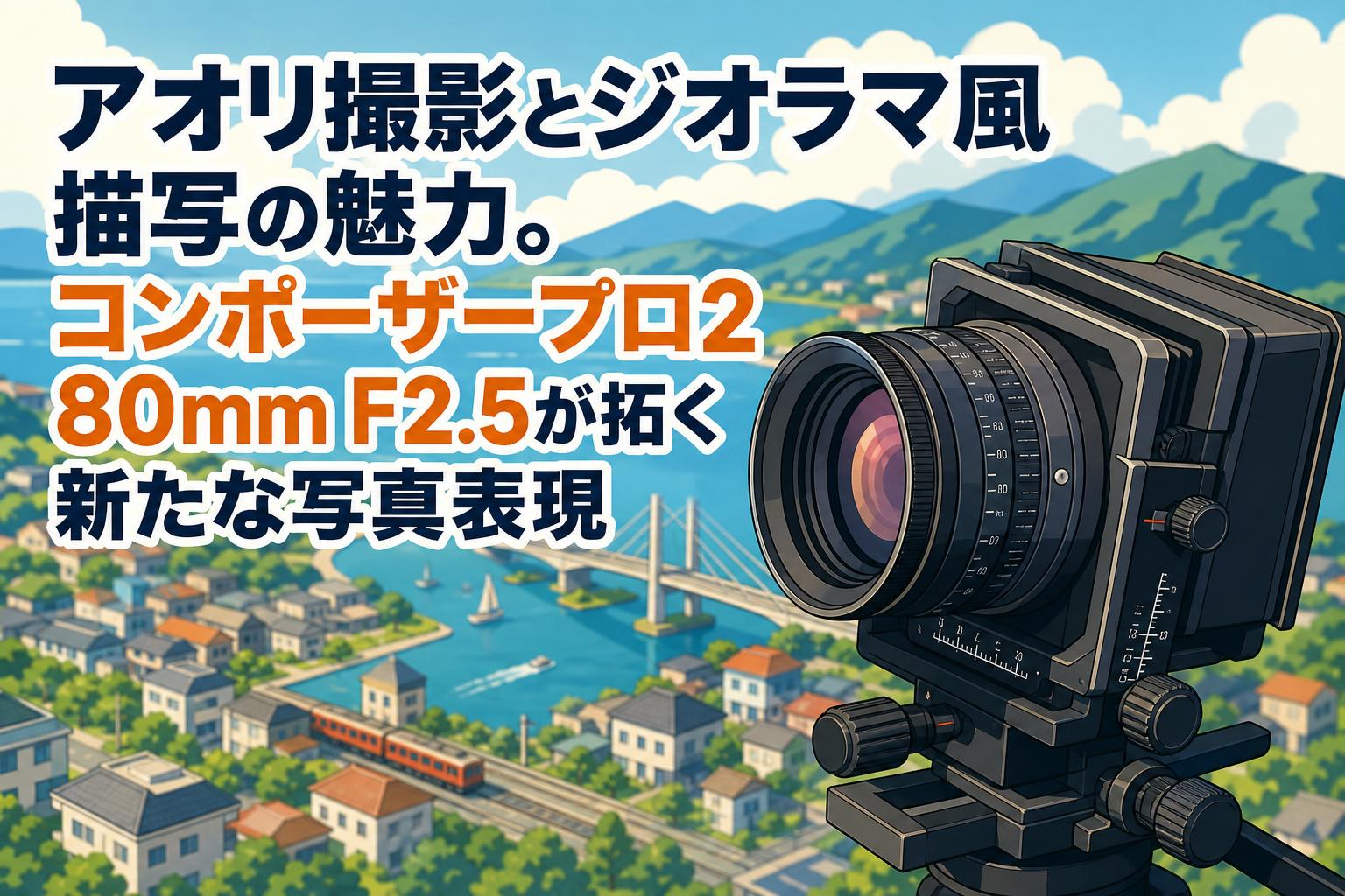 アオリ撮影とジオラマ風描写の魅力。コンポーザープロ2 80mm F2.5が拓く新たな写真表現