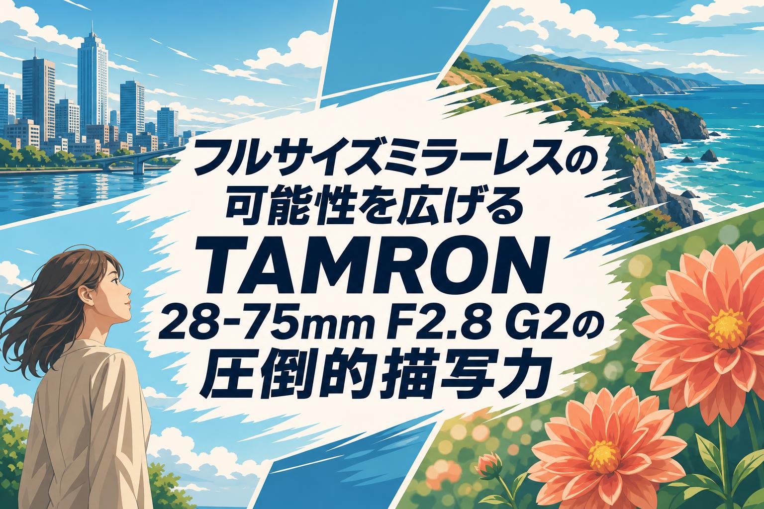 フルサイズミラーレスの可能性を広げるTAMRON 28-75mm F2.8 G2の圧倒的描写力