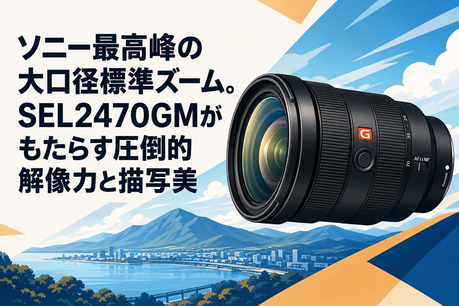 ソニー最高峰の大口径標準ズーム。SEL2470GMがもたらす圧倒的解像力と描写美