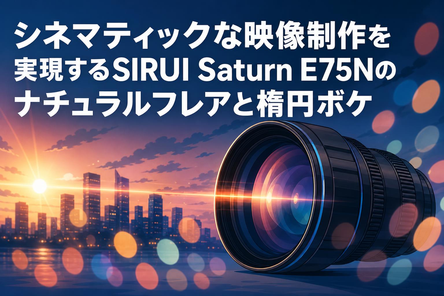 シネマティックな映像制作を実現するSIRUI Saturn E75Nのナチュラルフレアと楕円ボケ