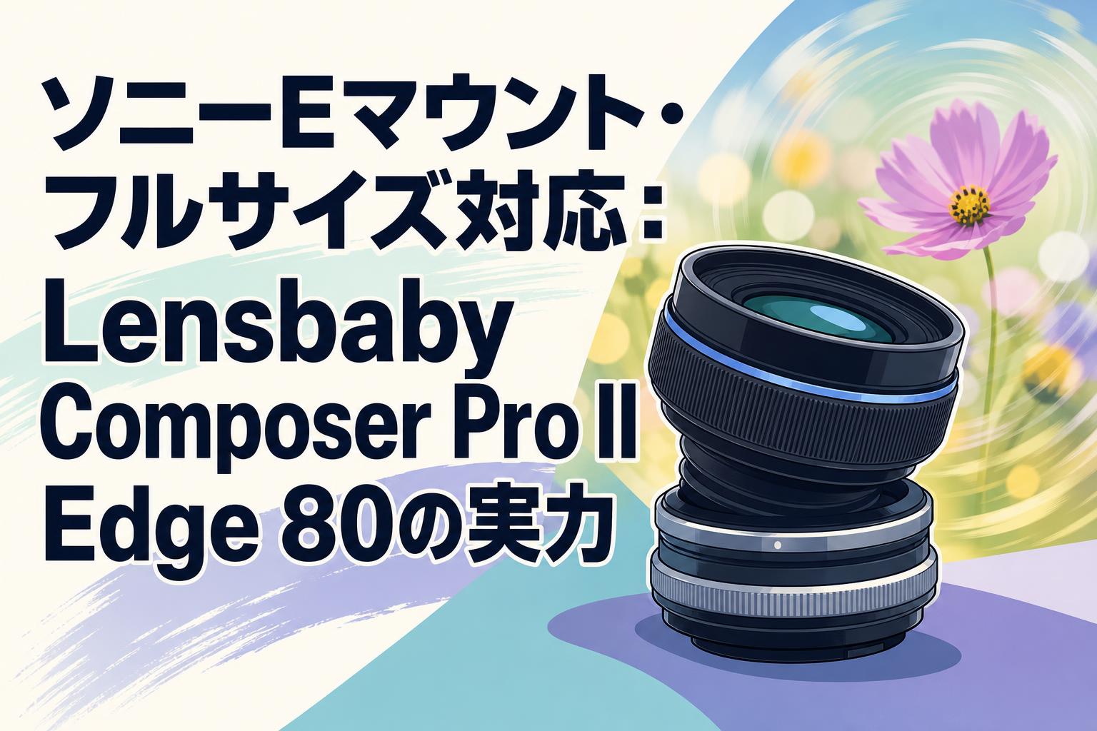 ソニーEマウント・フルサイズ対応：Lensbaby Composer Pro II Edge 80の実力