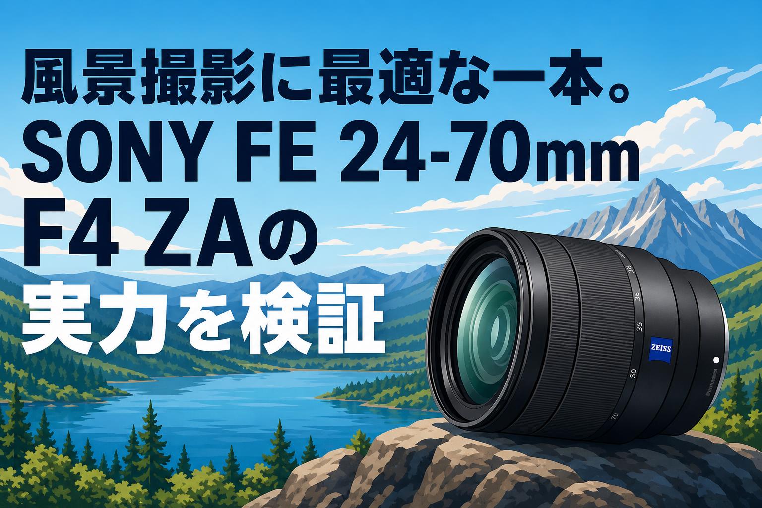 風景撮影に最適な一本。SONY FE 24-70mm F4 ZAの実力を検証