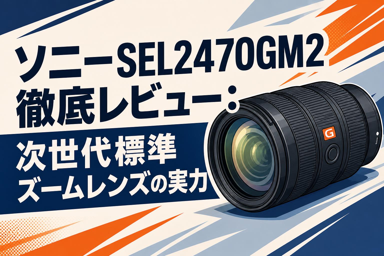 ソニーSEL2470GM2徹底レビュー：次世代標準ズームレンズの実力