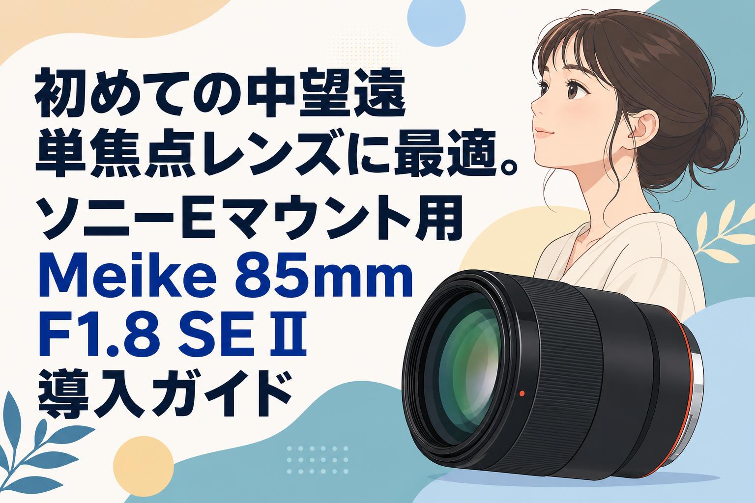 初めての中望遠単焦点レンズに最適。ソニーEマウント用Meike 85mm F1.8 SE II導入ガイド