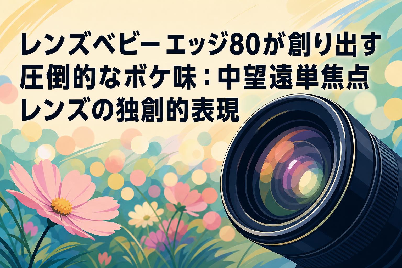 レンズベビー エッジ80が創り出す圧倒的なボケ味：中望遠単焦点レンズの独創的表現