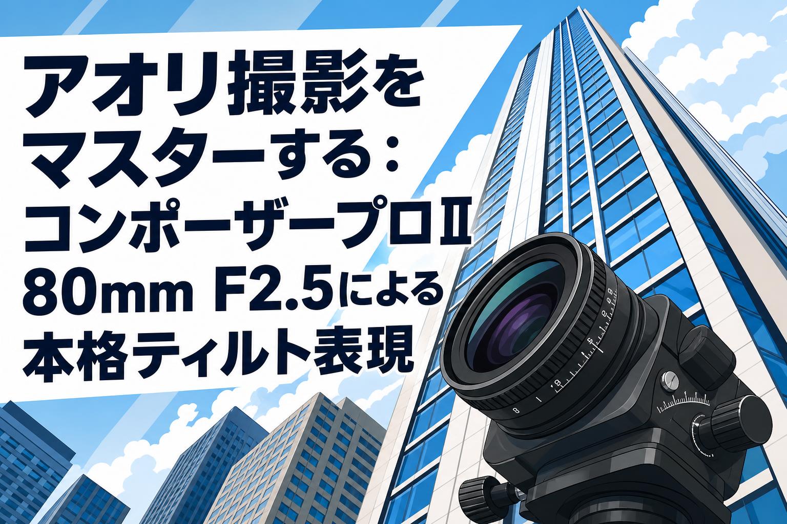 アオリ撮影をマスターする：コンポーザープロⅡ 80mm F2.5による本格ティルト表現