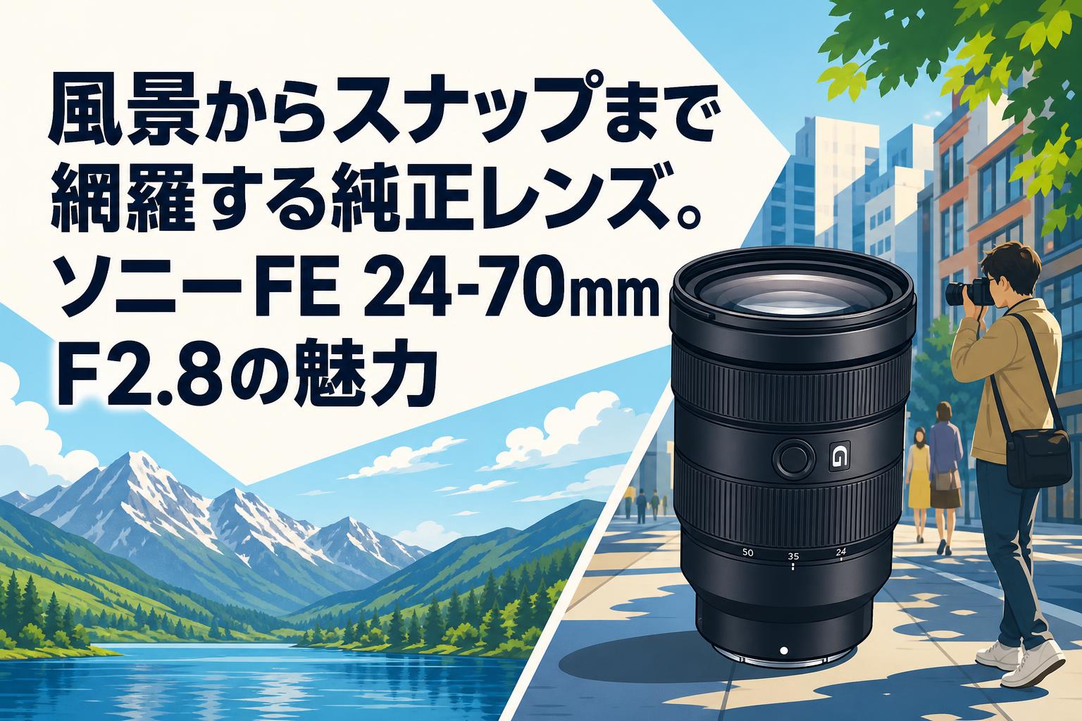 風景からスナップまで網羅する純正レンズ。ソニーFE 24-70mm F2.8の魅力