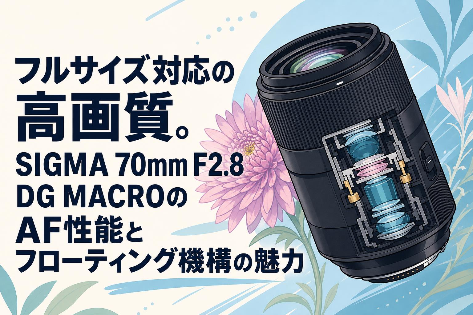 フルサイズ対応の高画質。SIGMA 70mm F2.8 DG MACROのAF性能とフローティング機構の魅力