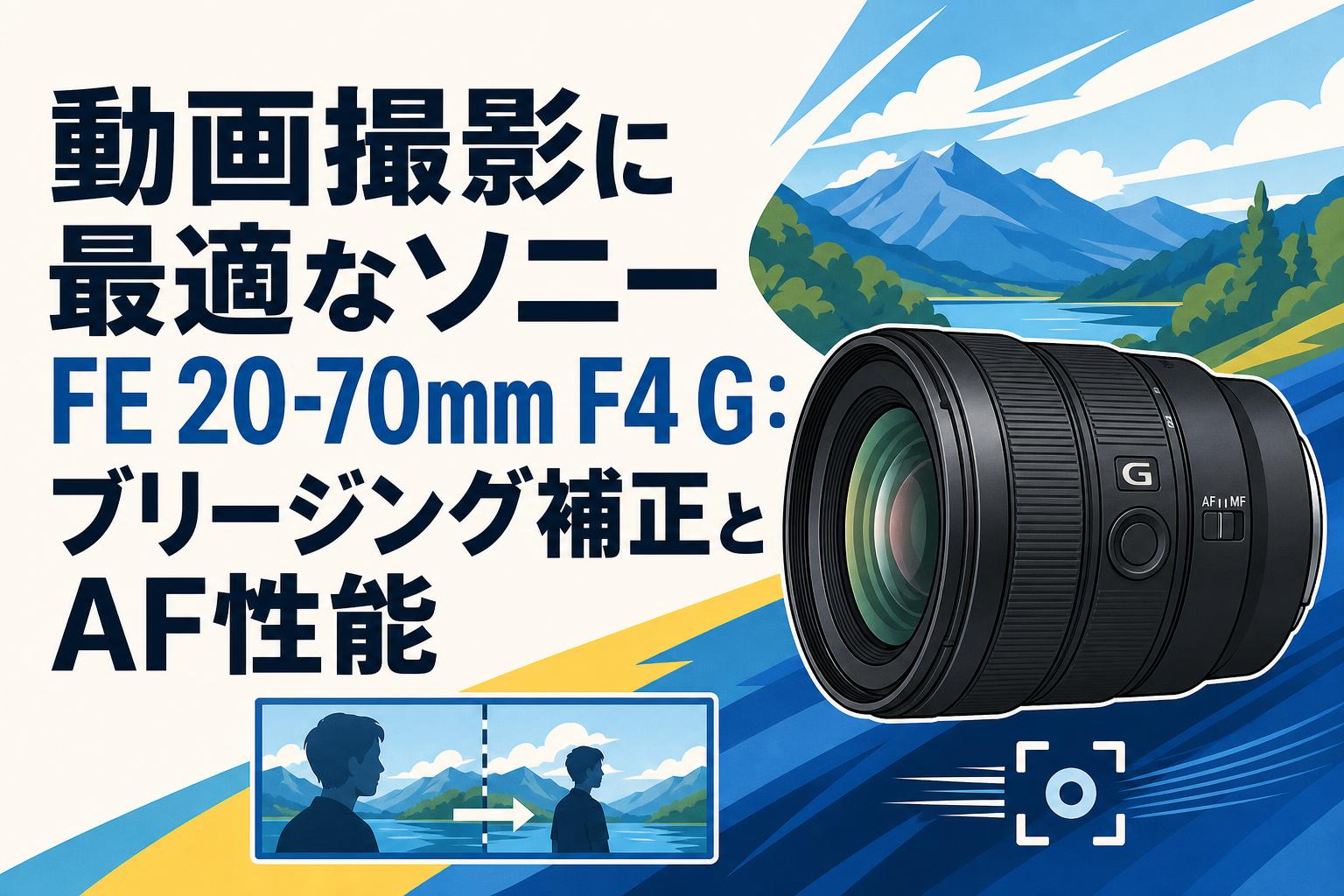 動画撮影に最適なソニー FE 20-70mm F4 G：ブリージング補正とAF性能