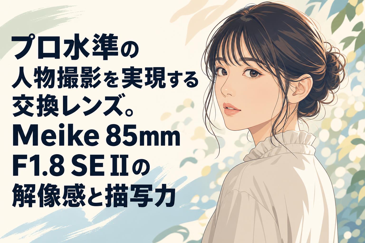 プロ水準の人物撮影を実現する交換レンズ。Meike 85mm F1.8 SE IIの解像感と描写力