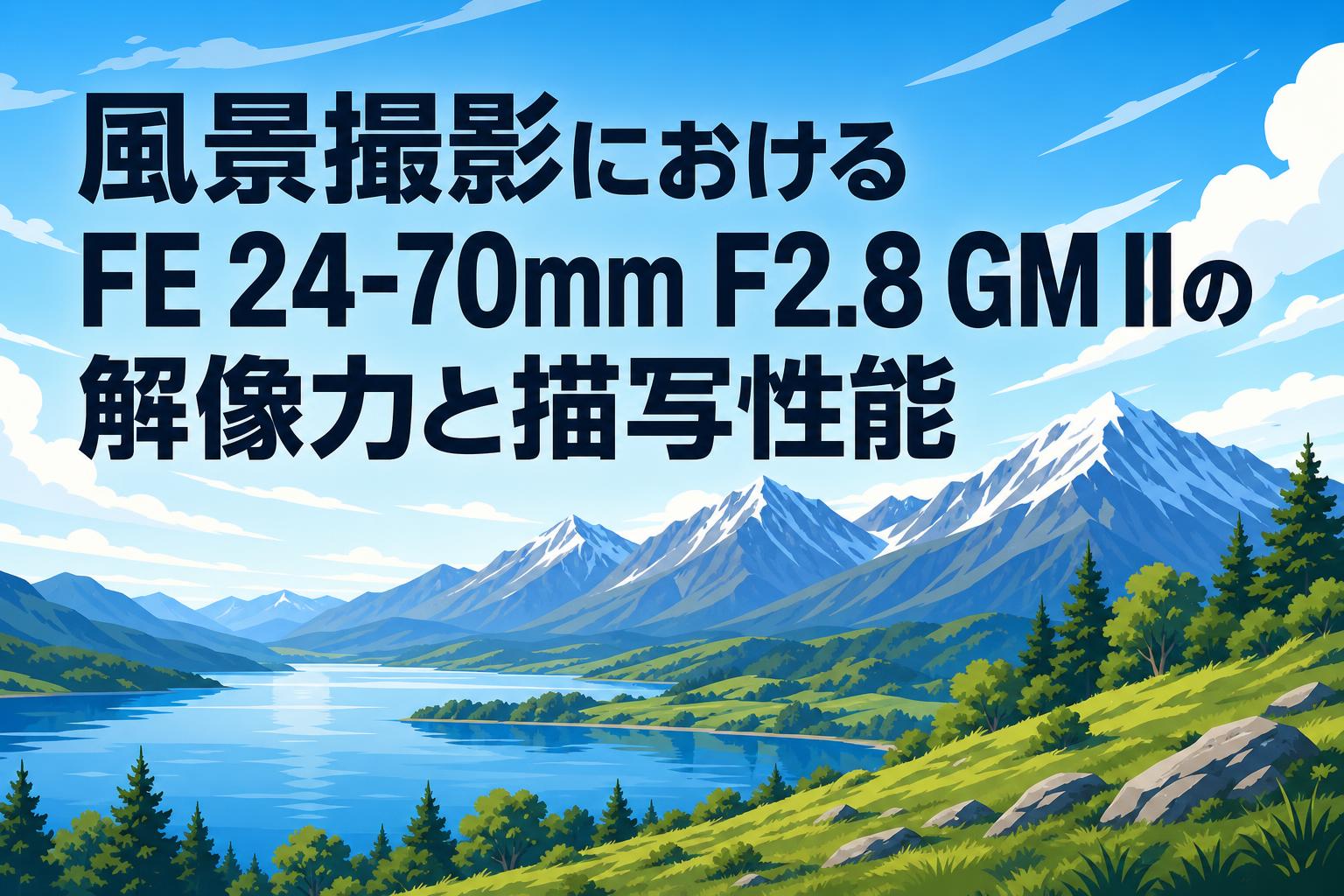 風景撮影におけるFE 24-70mm F2.8 GM IIの解像力と描写性能
