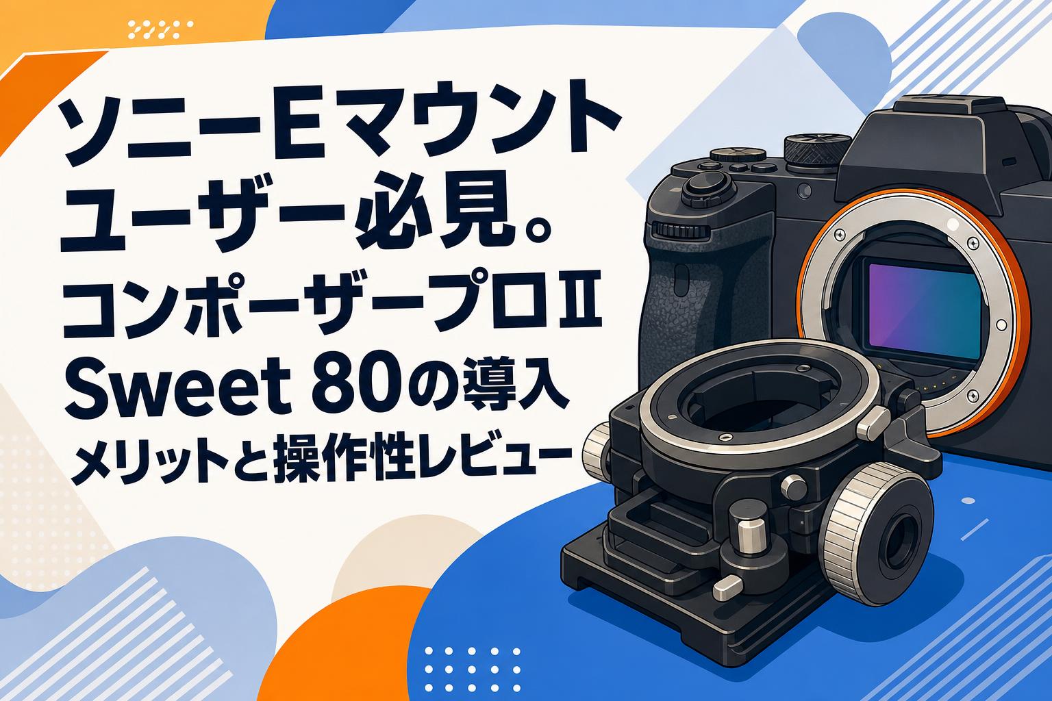 ソニーEマウントユーザー必見。コンポーザープロⅡ Sweet 80の導入メリットと操作性レビュー
